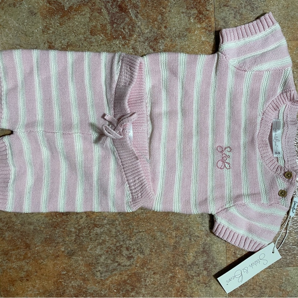 Pink and White Striped Kids Matching Set